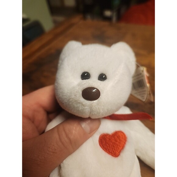 Ty Valentino Rare Beanie Baby w/2 errors - brown nose and tush tag year error. - Picture 4 of 6